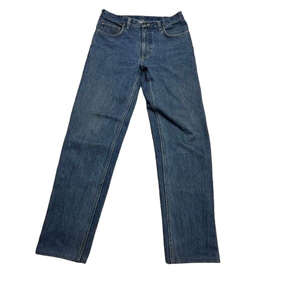 Lands End Square Rigger Women's Size 31 Blue 100% Cotton Denim Jeans‎ - Picture 1 of 9